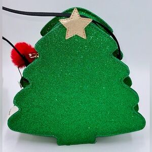 Christmas Tree Crossbody Glitter Sparkle Green Bag NWT Fun Festive CUTE